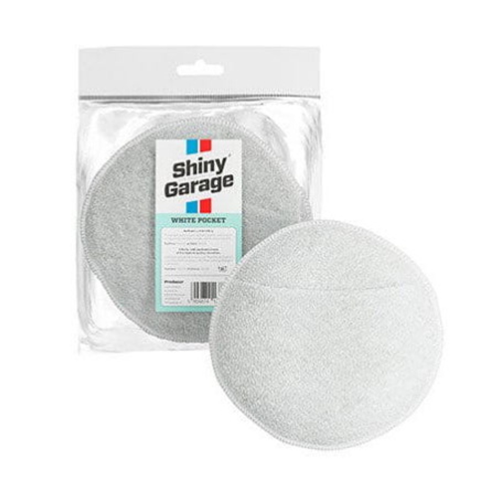 Shiny Garage Аппликатор из микрофибры White Pocket, цв. белый