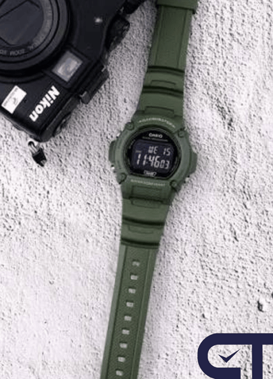 Casio W-219HC-3B — унисекс наручные часы