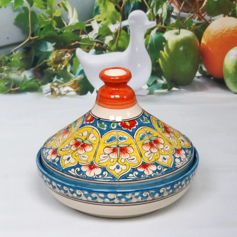 Блинница большая Qora galam Риштанская керамика 20*17см
