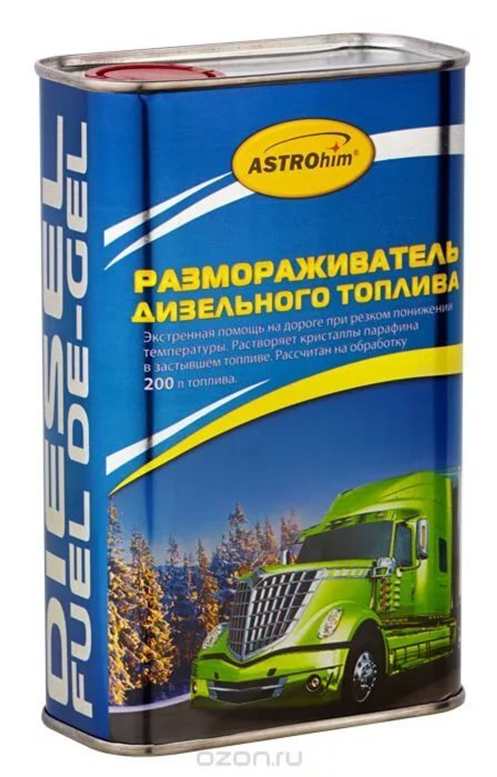 Размораживатель диз. топлива (жесть) 1000 мл. (на 200л.) Астрохим Ас-193