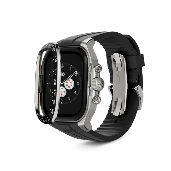 Корпус для Apple Watch CRS46 - Серебристый/Чёрный