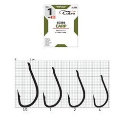 Крючки Cobra CARP CC305  №1, 10 шт.