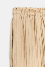 ШИРОКИЕ БРЮКИ В ПОЛОСКУ С ЭЛАСТИЧНЫМ ПОЯСОМ — ZARA