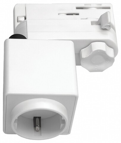 Розетка с заземлением на треке Lightstar Quattro 594006-WSA