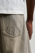 Джинсы Nothomme Monterest Limited Edition Vintage Washed Distressed Curved Blade Jeans "Washed Khaki Grey"