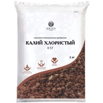 Удобрение Хлористый калий 1 кг (смесево калийное удобрение) 30шт/уп