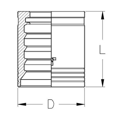 Муфта DN 25 4SP/4SH/3SPC (с зачисткой)