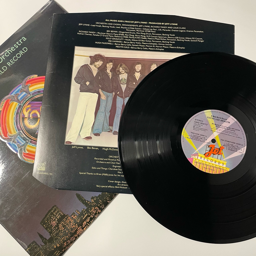 Винтажная виниловая пластинка LP Electric Light Orchestra (ELO) A New World Record (Англия 1976)