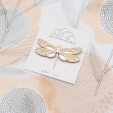 Брошь "Стрекоза" с кристалликами Swarovski