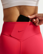 Nike Universa Женские велосипедные шорты с высокой талией и без шва спереди, длина 13 см