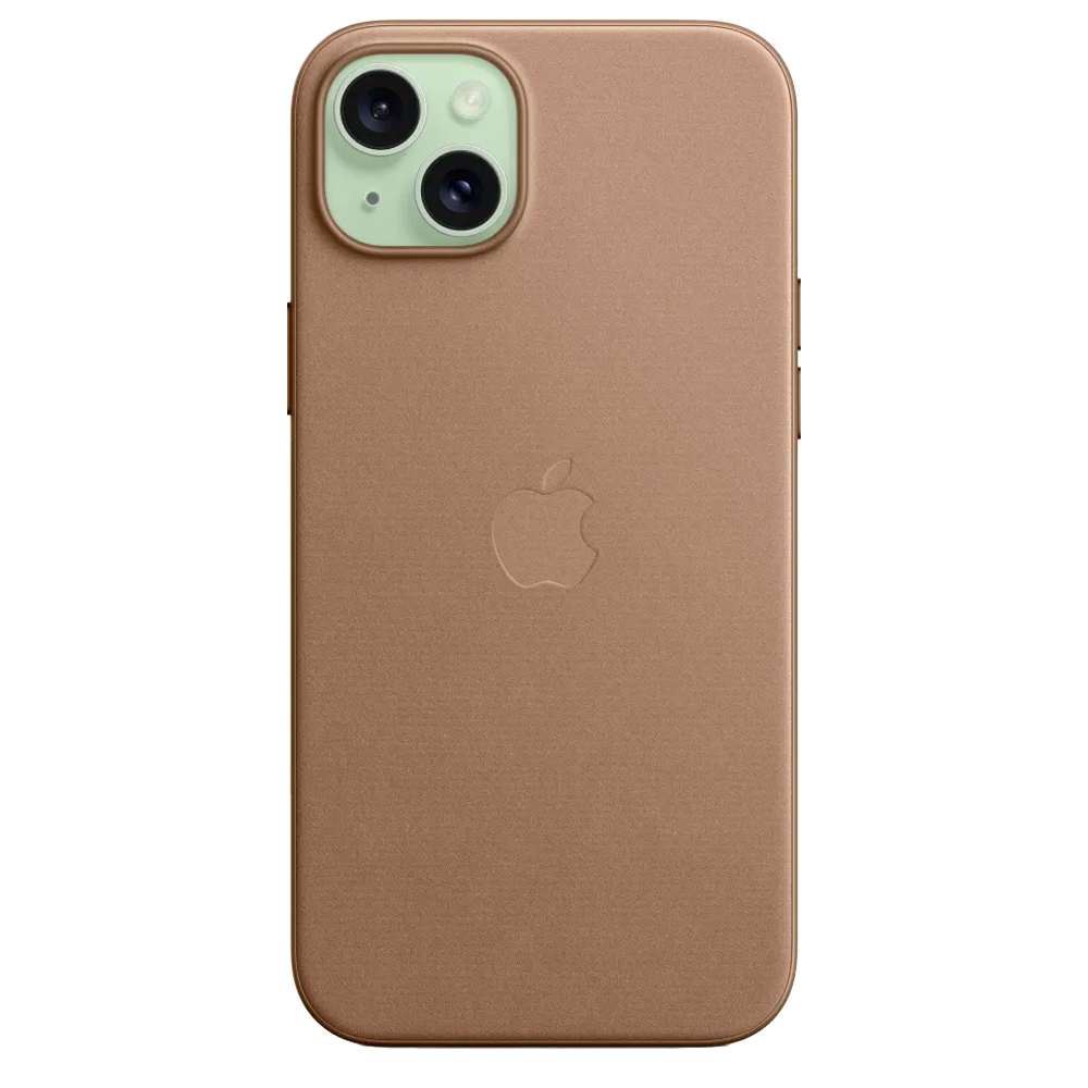 Тканевый чехол с поддержкой MagSafe Apple FineWoven Case для iPhone 15 Plus, Taupe (Светло-бежевый)