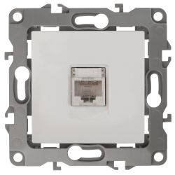 Розетка ЭРА Серия 12 12-3107-01 информационная RJ45 IP20 белый | Эра 12