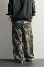 ПРИНТОВАННЫЕ БРЮКИ CARGO BALLOON FIT — ZARA