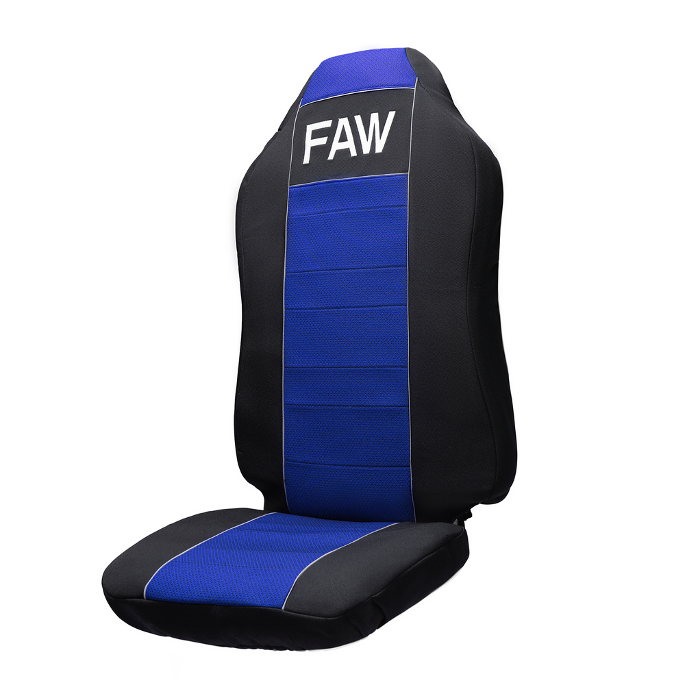 Чехлы FAW J7 (полиэфир, черный, синяя вставка)