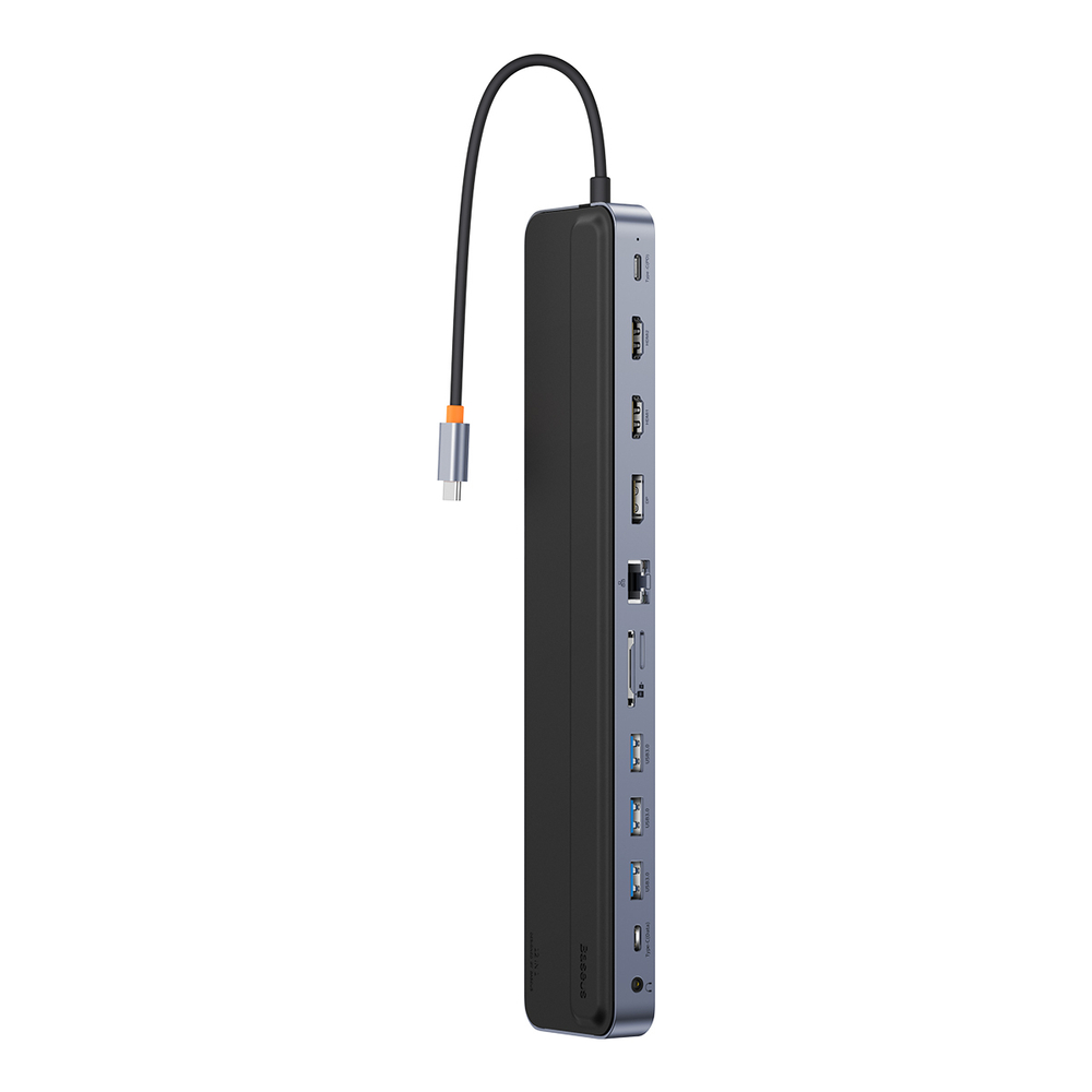 USB Хаб Baseus EliteJoy Gen2 12-Port Type-C HUB (Type-C to 2xHDMI+3xUSB3.0+PD+DP+SD/TF+RJ45+Type-C+3.5mm)