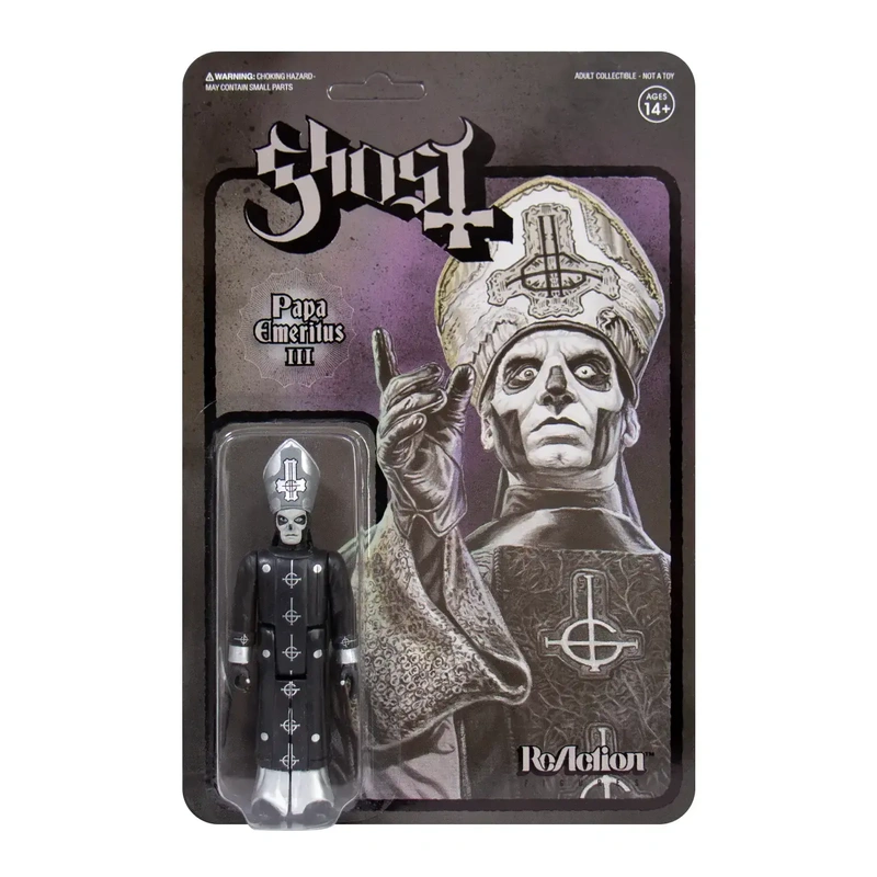 Фигурка Super7 - Ghost: Papa Emeritus III (Black Series)