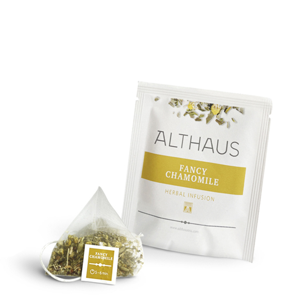Чайный напиток травяной Althaus Fancy Chamomile в пирамидках, 15 шт