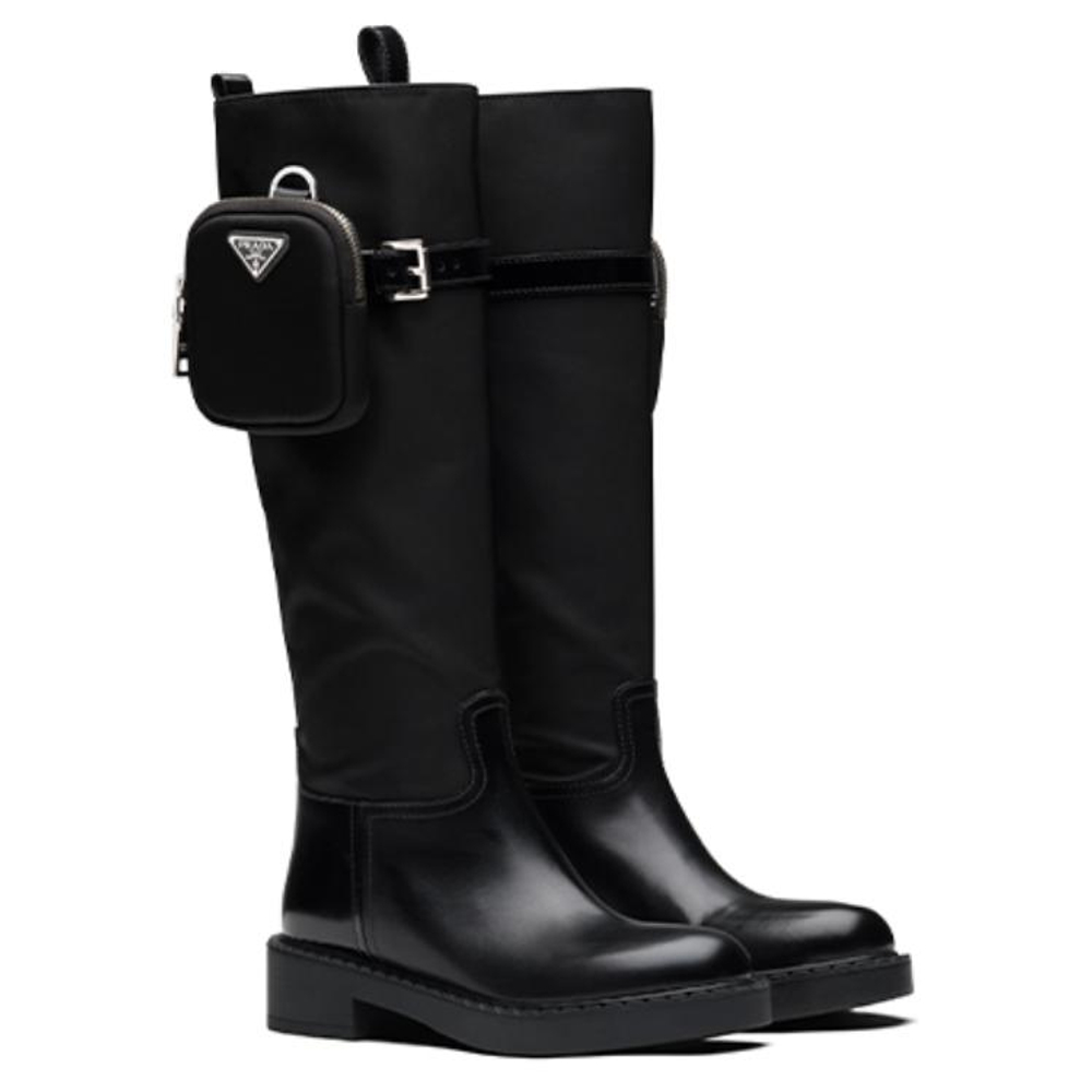 PRADA Women"s Brushed Leather "Black"