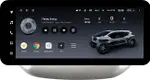 Магнитола для Hyundai Tucson 3 2015-2018 (без штатной КЗВ, рамка серебро) - Teyes LUX ONE ROUND монитор 12.3" 2K QLED на Android 10, Быстрая, CarPlay, 4G SIM-слот