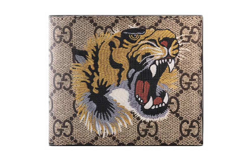 GUCCI Canvas Wallet, Wallet Men"s Ebony