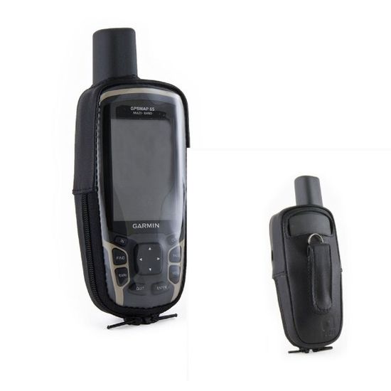 Garmin GPSMAP 65 чехол кожаный с зажимом и окном для зарядки (02-128)