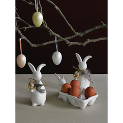Декор пасхальный из фарфора easter bunny из коллекции essential, 7,7х6,9x17 см