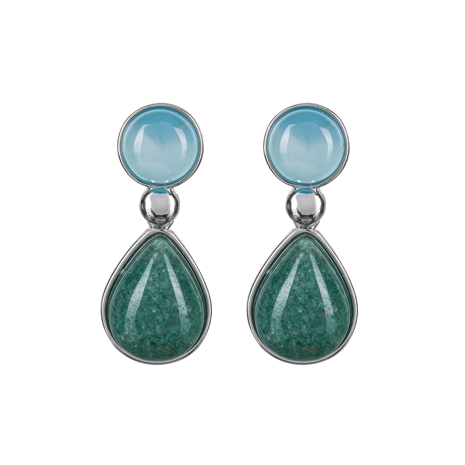 Серьги Possebon Azul, Q.Verde A0738.20.17 S