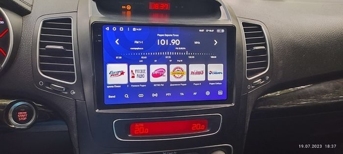 Магнитола для KIA Sorento 2 XM 2012-2020 c экраном климата снизу - Kuberg OL-9794-1 QLed+2K, Android 13, Быстрейшая, CarPlay, 4G SIM-слот