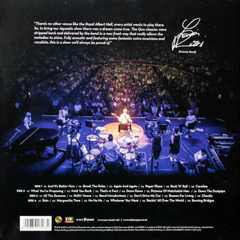 Status Quo / Down Down & Dignified At The Royal Albert Hall (2LP)