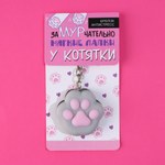 Брелок мялка для ключей «Лапка» (4,5 х 4 см.)
