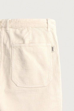 ZARA ВЕЛЬВЕТОВЫЕ БРЮКИ CARROT FIT С ЭФФЕКТОМ ПОТЕРТОСТИ, ЭКРЮ