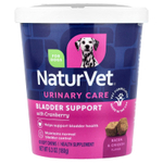 NaturVet, Urinary Care, добавка для поддержки мочевого пузыря с клюквой, для собак, бекон и курица, 60 жевательных таблеток, 180 г (6,3 унции)