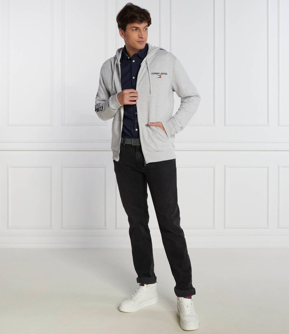 Худи ENTRY ZIP-THRU HOODIE Tommy Jeans - серый(DM0DM17783)