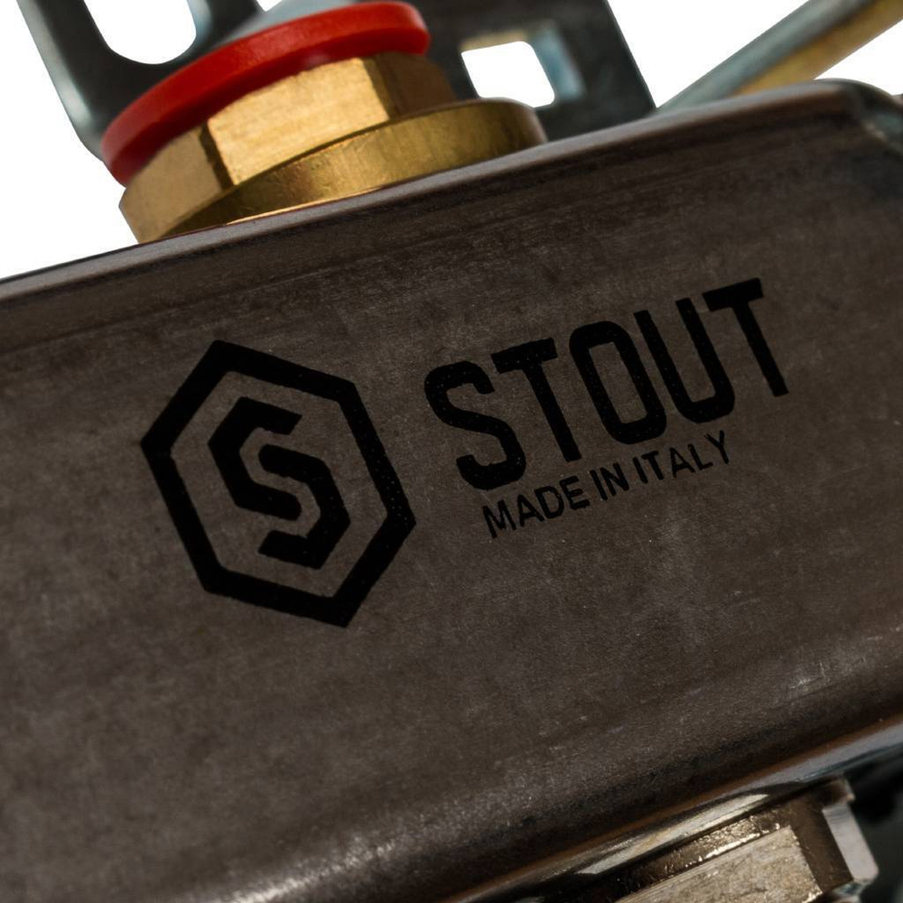 SMS 0922 000012 STOUT Коллектор из нержавеющей стали без расходомеров 12 вых.