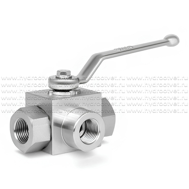KHB3K-G1/2-L-1111-01-1 - Шаровой кран 3/2 на высокое давление, резьба G1/2"