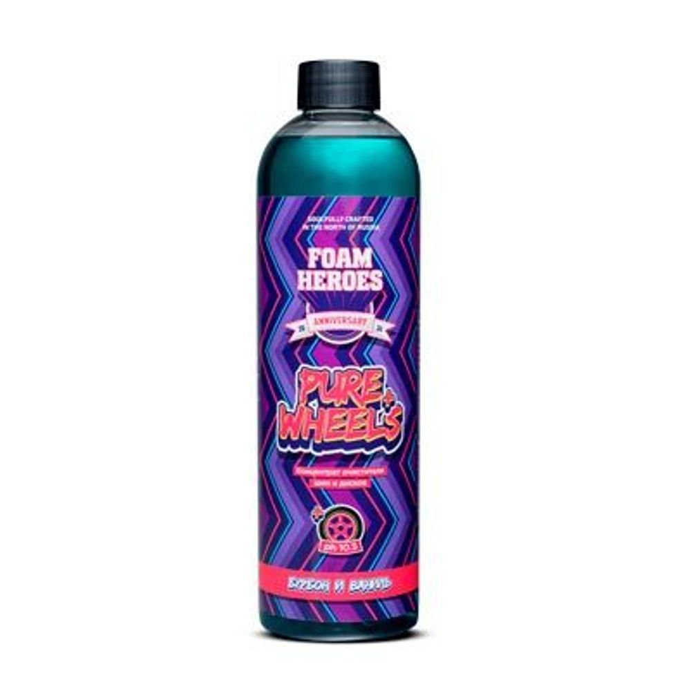 FHB097 Foam Heroes Pure Wheels+ концентрат очистителя шин и дисков, 500мл
