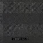 Burberry Leather Wallet Men"s Charcoal Gray