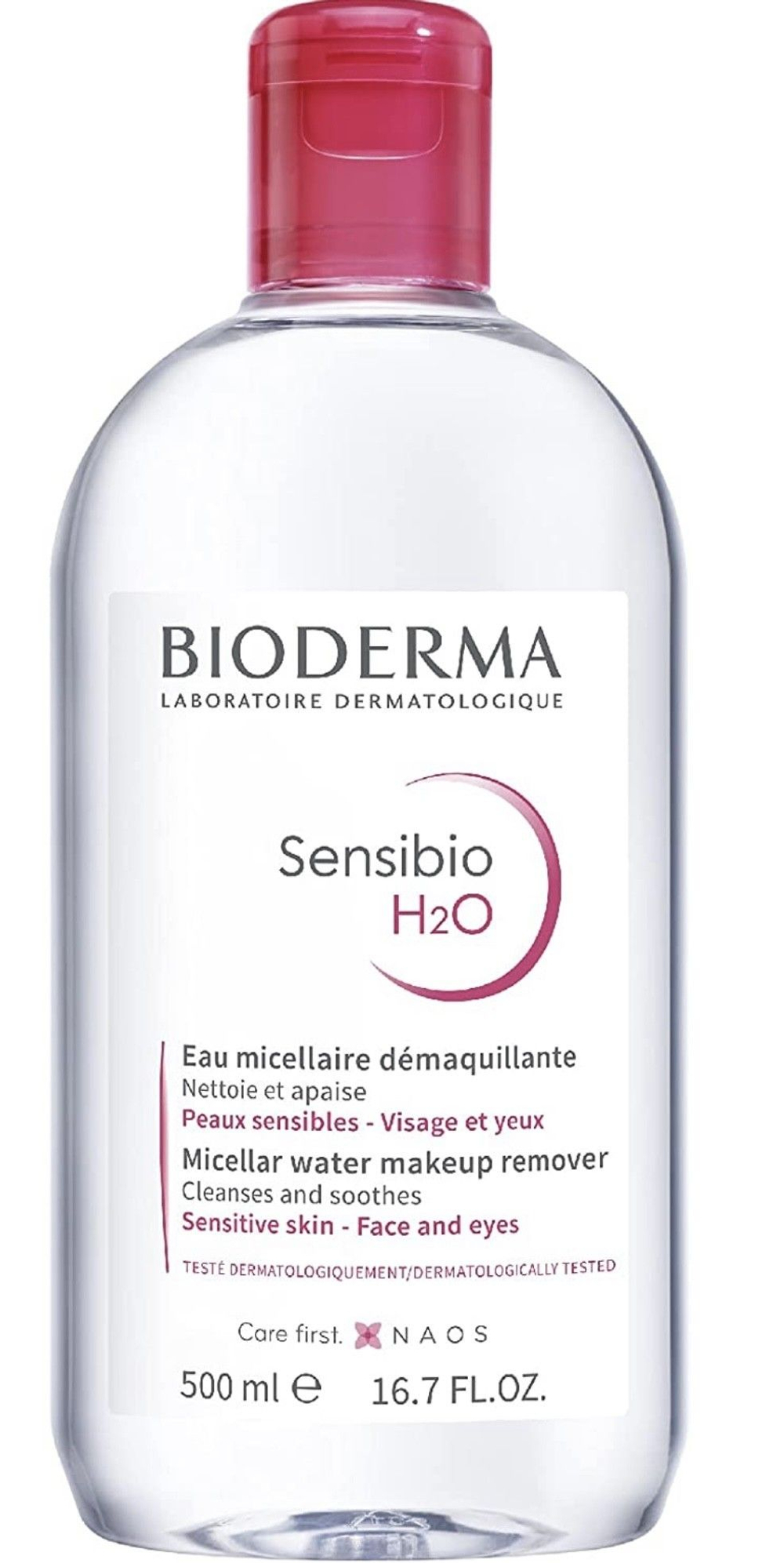 Bioderma Sensibio H2O Мицеллярная вода для снятия макияжа для нормальной и чувствительной кожи лица 500 мл (из Эстонии)