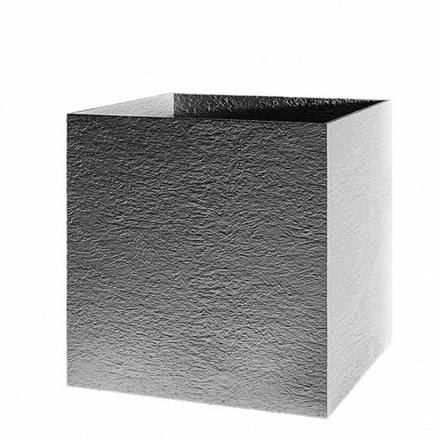 Кашпо CUBE SILVER MAX 60x60x60