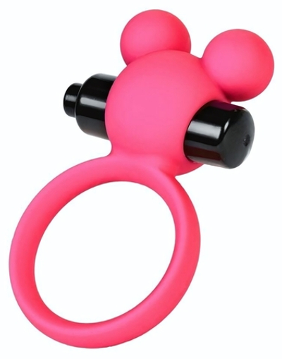 Розовое виброкольцо на пенис A-Toys (Цвет: розовый)