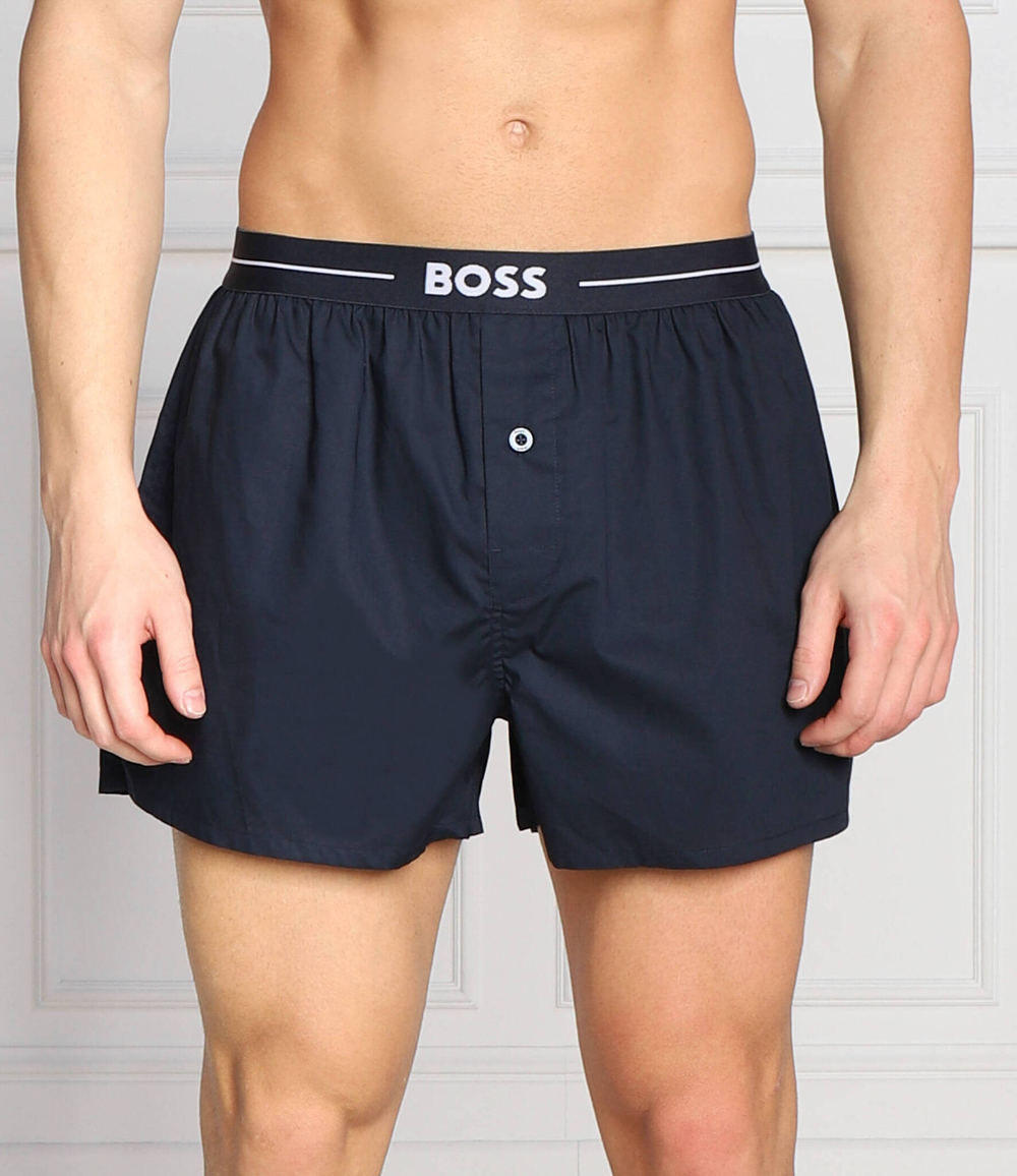 трусики-боксеры 2 шт. nos boxer ew 2p BOSS BLACK - темно-синий(50480056)