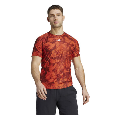 Мужское теннисное поло adidas Paris Freelift T-Shirt Men - Red, Grey
