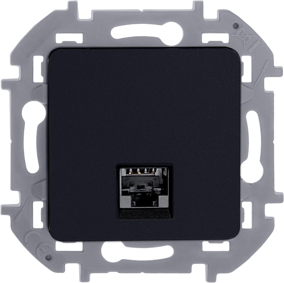 Розетка компьютерная RJ45 категория 5e UTP - Legrand Inspiria - антрацит