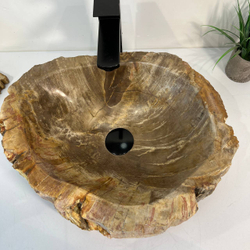 Раковина из окаменелого дерева OD-66950 47x37x15 из натурального камня