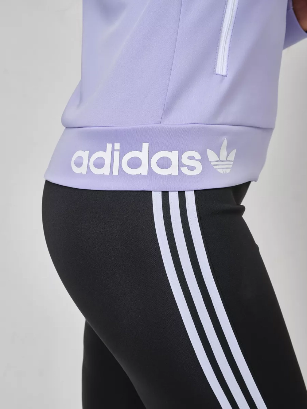 костюм спортивный на молнии Adidas с брюками и толстовка