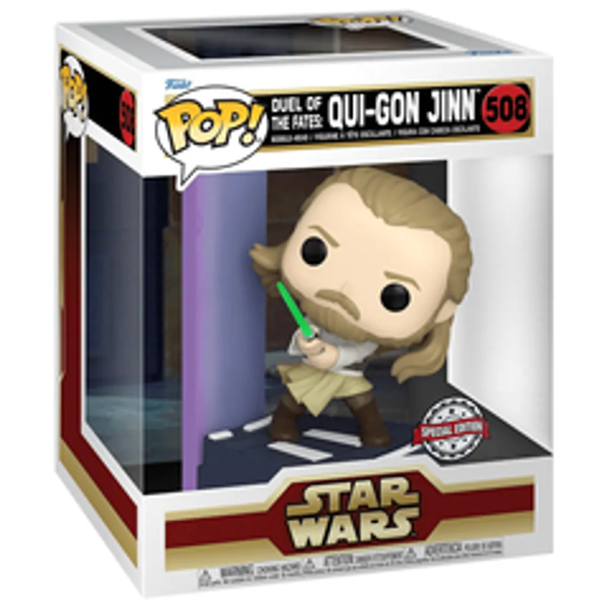Фигурка Funko POP! Star Wars: Duel of The Fates Qui-Gon Jinn (Exc) (508)