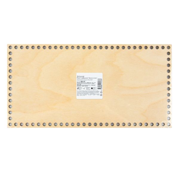 Заготовка из фанеры Панно с перфорацией Прямоугольник, 40х20х0.4 см, Mr.Carving БА-33