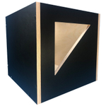 Ящик для хранения виниловых пластинок (BLACKCUBE100) черного цвета