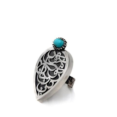 Серебряное кольцо с бирюзой Dorkhaneh DRK-110820271 Иран