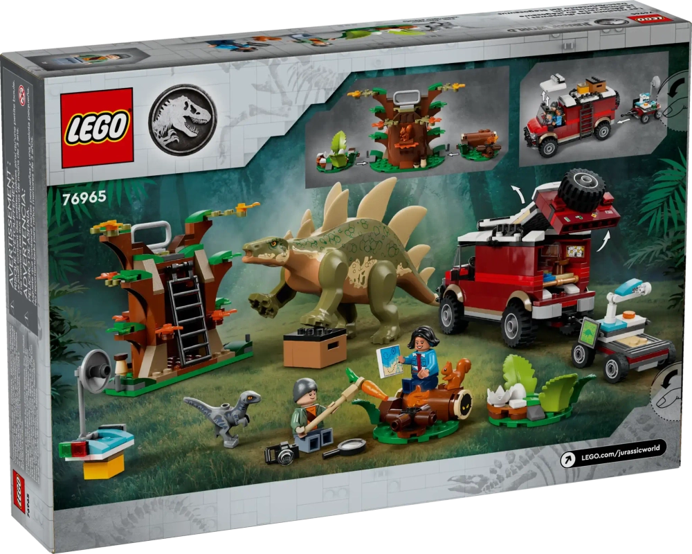 Конструктор LEGO Jurassic World 76965 Миссии динозавров: Обнаружение стегозавра